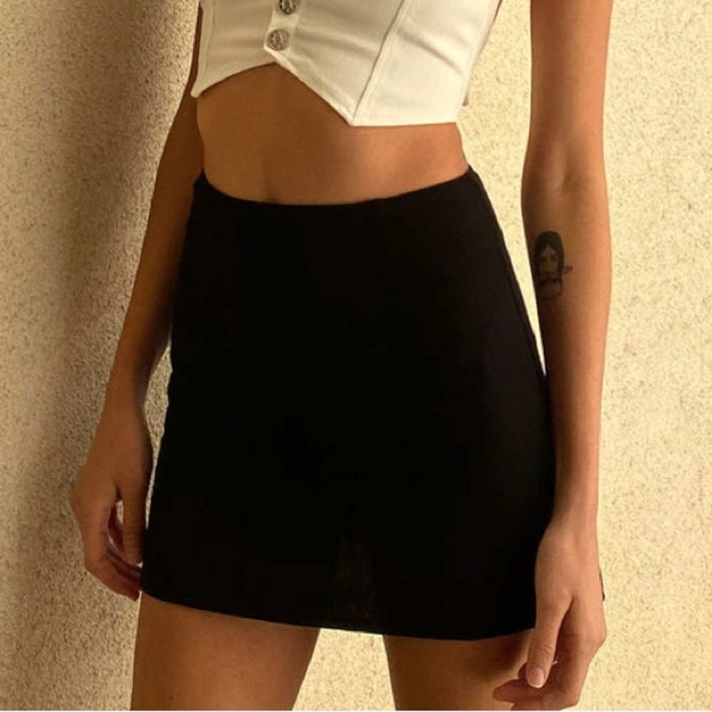 Princess Polly Black Selby Mini Skirt